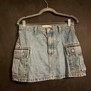 Abercrombie & Fitch Blue Denim Skirt